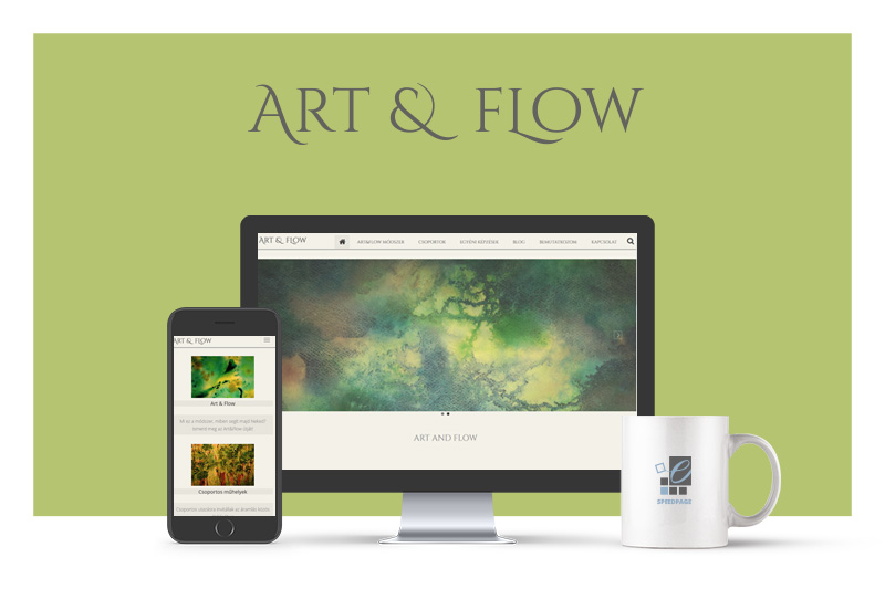 Weboldalkészítő referencia - art & flow 